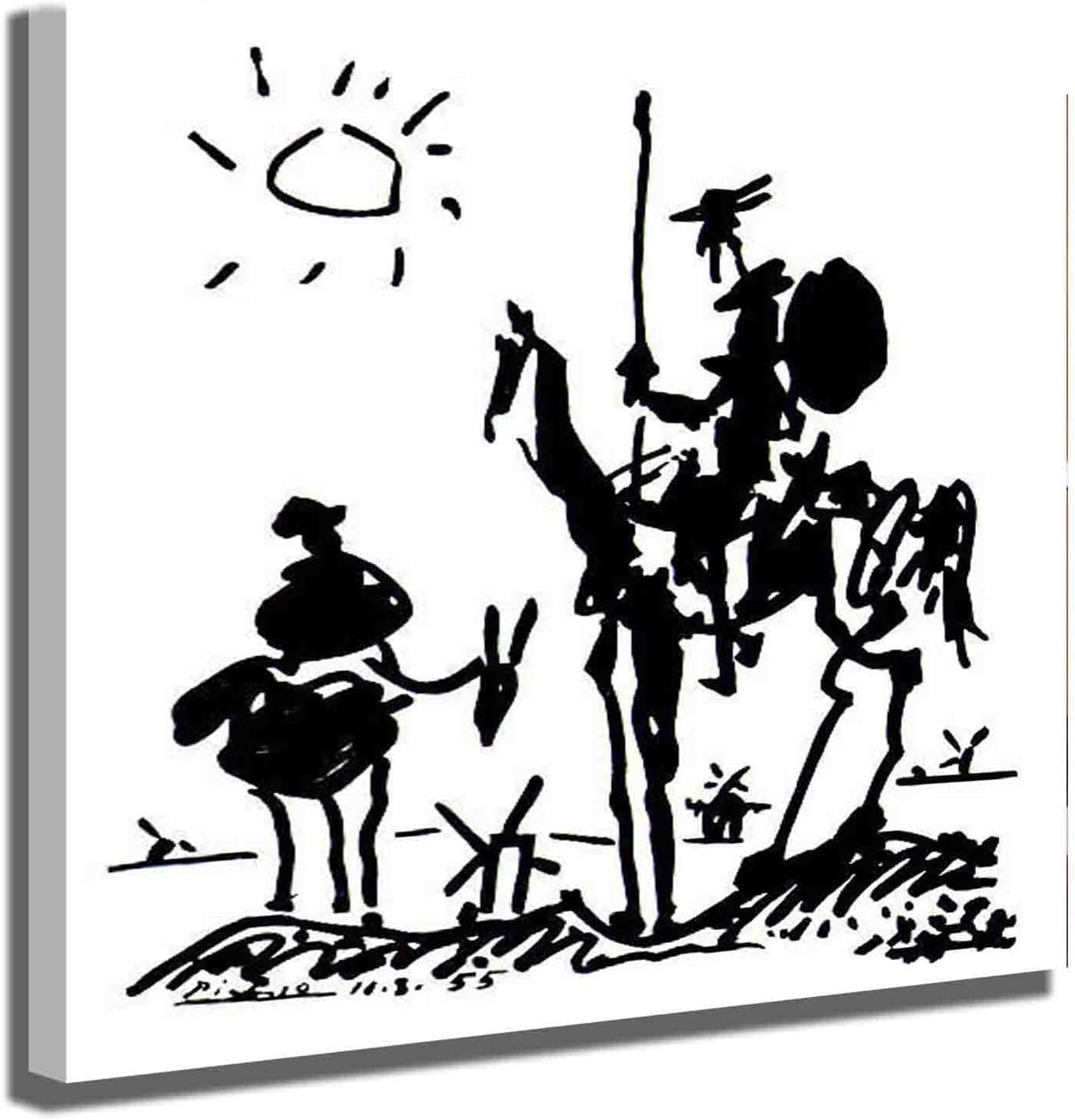 ピカソ　「 ドン・キホーテ 」 リトグラフ　フランス アルシュ製紙使用 BK19 ピカソ ドン・キホーテ 絵画 アルシュ水彩紙 ポスター